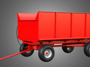 Stan-Hoist Grain - Forage Wagon 3D Модель