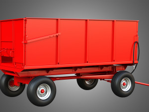 Stan-Hoist Grain - Forage Wagon 3D Модель