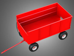 Stan-Hoist Grain - Forage Wagon 3D Model
