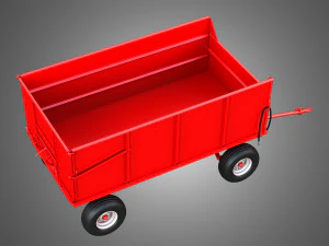 Stan-Hoist Grain - Forage Wagon 3D Model
