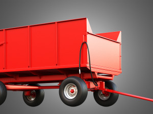 Stan-Hoist Grain - Forage Wagon 3D Модель