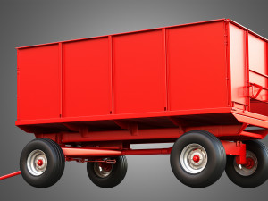 Stan-Hoist Grain - Forage Wagon 3D Модель
