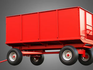 Stan-Hoist Grain - Forage Wagon 3D Model
