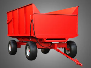 Stan-Hoist Grain - Forage Wagon 3D Model