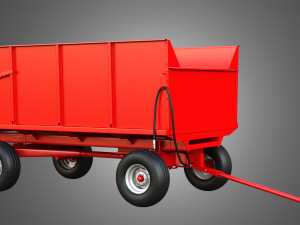 Stan-Hoist Grain - Forage Wagon 3D Модель