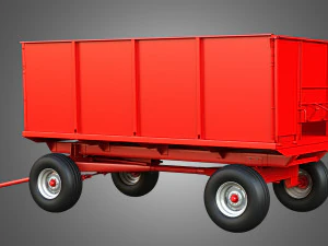 Stan-Hoist Grain - Forage Wagon 3D Model