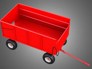 Stan-Hoist Grain - Forage Wagon 3D Model
