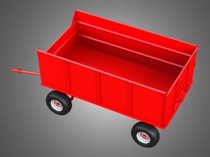 Stan-Hoist Grain - Forage Wagon 3D Модель