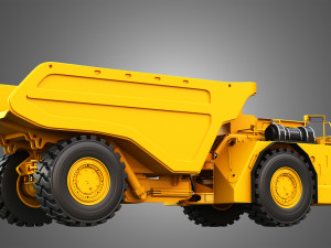 AD63 - Underground Mining Dump Truck 3D Model