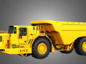 AD63 - Underground Mining Dump Truck 3D Model