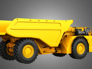 AD63 - Underground Mining Dump Truck 3D Model