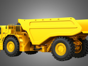 AD63 - Underground Mining Dump Truck 3D Model