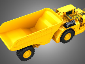 AD63 - Underground Mining Dump Truck 3D Model