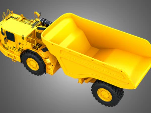 AD63 - Underground Mining Dump Truck 3D Model