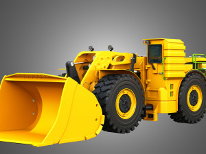 WX18H Underground Mining Loader 3D Model