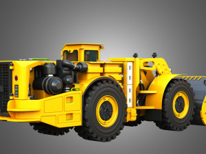 WX18H Underground Mining Loader 3D Model
