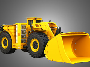 WX18H Underground Mining Loader 3D Model