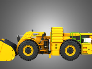 WX18H Underground Mining Loader 3D Model