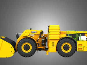 WX18H Underground Mining Loader 3D Model
