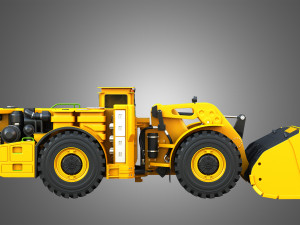 WX18H Underground Mining Loader 3D Model