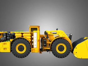 WX18H Underground Mining Loader 3D Model