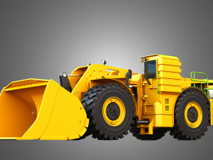 WX18H Underground Mining Loader 3D Model