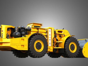 WX18H Underground Mining Loader 3D Model