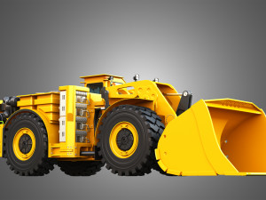 WX18H Underground Mining Loader 3D Model