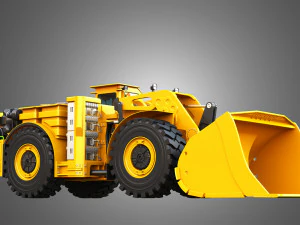 WX18H Underground Mining Loader 3D Model