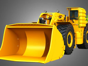 WX18H Underground Mining Loader 3D Model