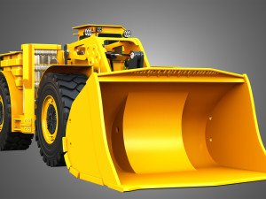 WX18H Underground Mining Loader 3D Model