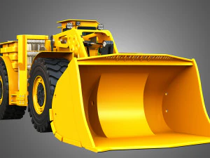 WX18H Underground Mining Loader 3D Model