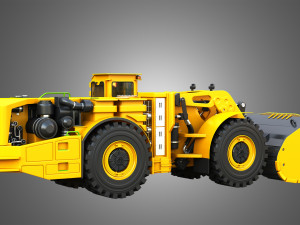 WX18H Underground Mining Loader 3D Model