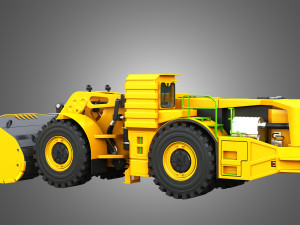WX18H Underground Mining Loader 3D Model