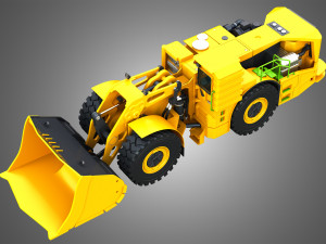 WX18H Underground Mining Loader 3D Model