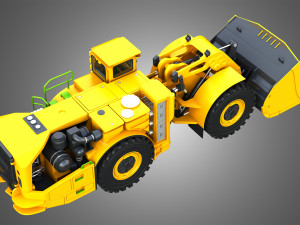 WX18H Underground Mining Loader 3D Model