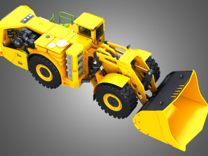 WX18H Underground Mining Loader 3D Model