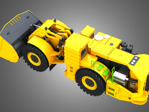 WX18H Underground Mining Loader 3D Model