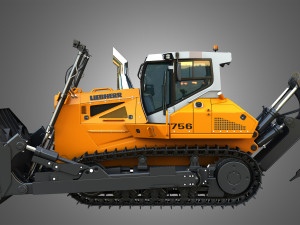 PR 756 Litronic Crawler Dozer 3D Модель