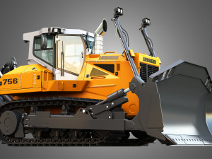 PR 756 Litronic Crawler Dozer 3D Модель