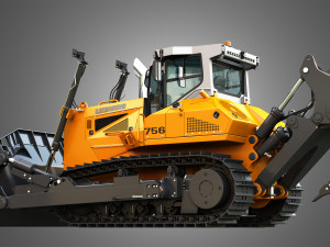 PR 756 Litronic Crawler Dozer 3D Модель
