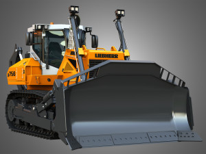 PR 756 Litronic Crawler Dozer 3D Модель