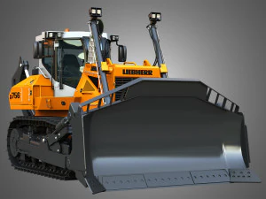 PR 756 Litronic Crawler Dozer 3D Model