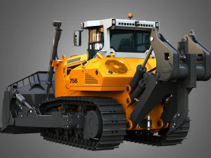PR 756 Litronic Crawler Dozer 3D Model