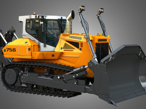 PR 756 Litronic Crawler Dozer 3D Модель