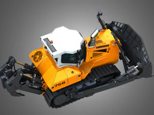 PR 756 Litronic Crawler Dozer 3D Model