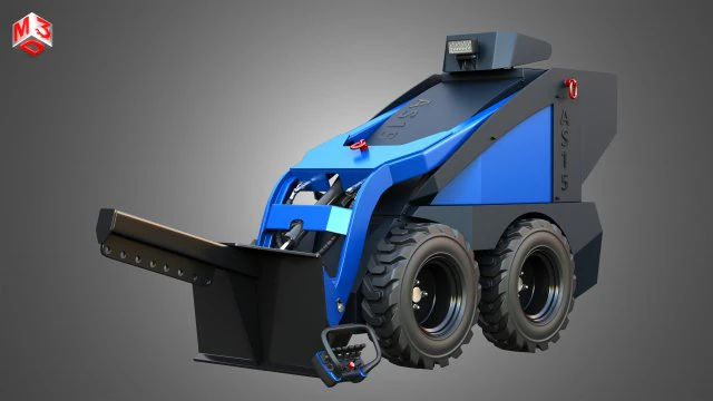 AS15 - 미니 스키드 스티어 - 리프팅 암 3D 모델 .c4d .max .obj .3ds .fbx .stl .blend 