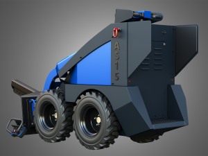 AS15 - Mini Skid Steer - Lifting Arm Modello 3D