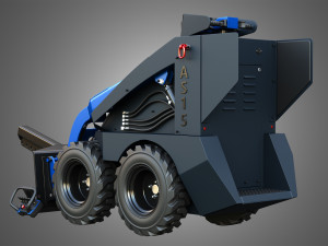 AS15 - Mini Skid Steer - Lifting Arm Modello 3D