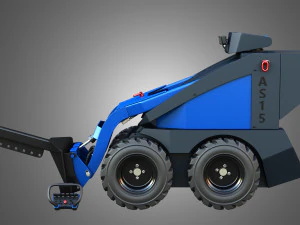 AS15 - 미니 스키드 스티어 - 리프팅 암 3D 모델